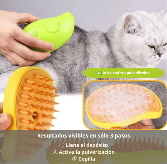 🎁 Cepillo a vapor para mascota