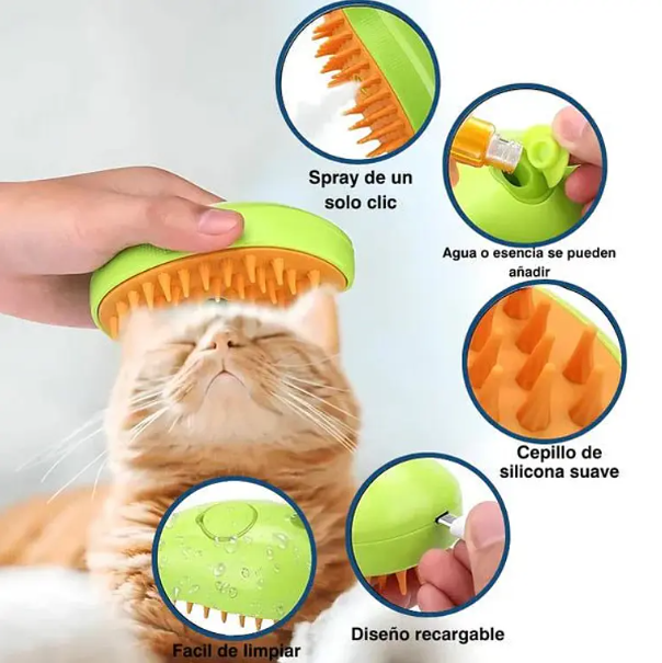 🎁 Cepillo vapor para mascota