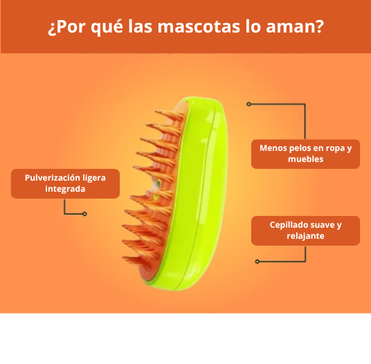 🎁 Cepillo vapor para  mascota