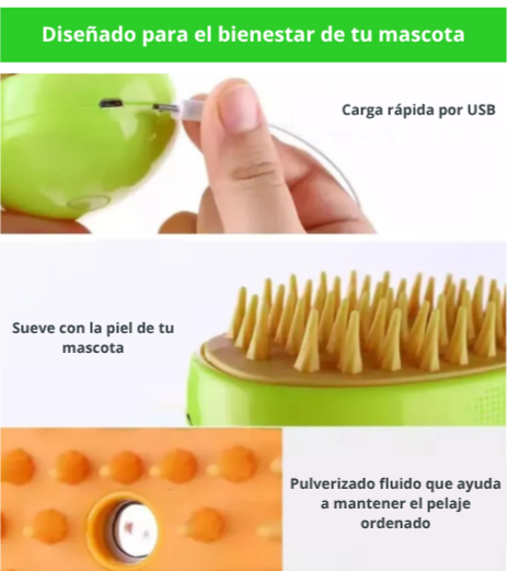 🎁 Cepillo vapor para  mascota